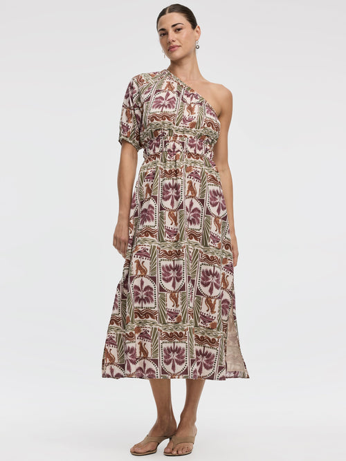 One-Shoulder Maxi Dress